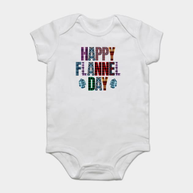 Happy National Flannel Day! Baby Bodysuit by Luxinda